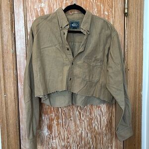 Woolrich Cropped Oversized Shacket